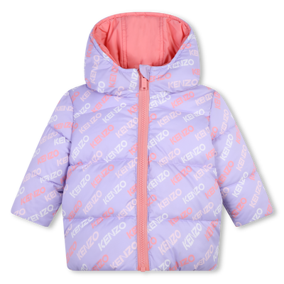 Water-repellent puffer jacket KENZO KIDS GIRL
