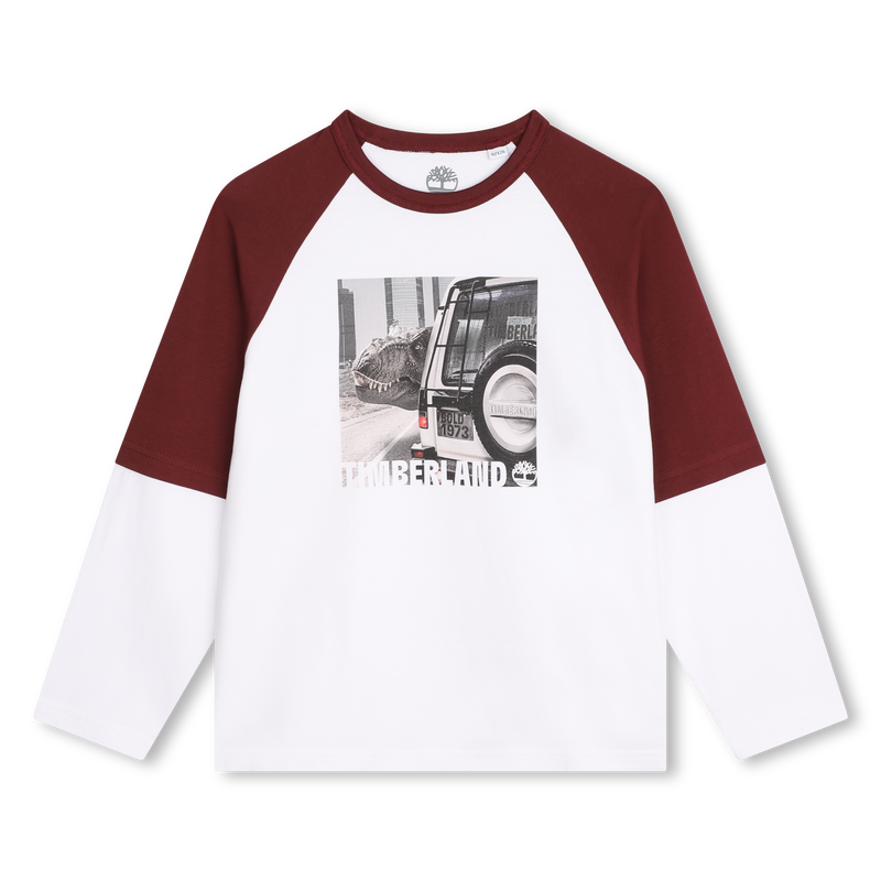 Two-tone T-shirt with print TIMBERLAND 
                        BOY