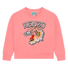 Embroidered cotton sweatshirt KENZO KIDS 
                    GIRL