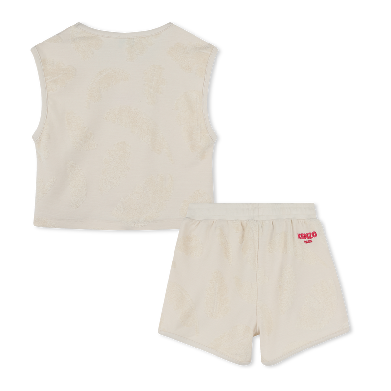 Terry cloth vest top &amp; shorts KENZO KIDS 
                        GIRL