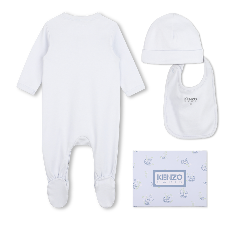 PAJAMA, HAT AND BIB SET KENZO KIDS 
                        BOY