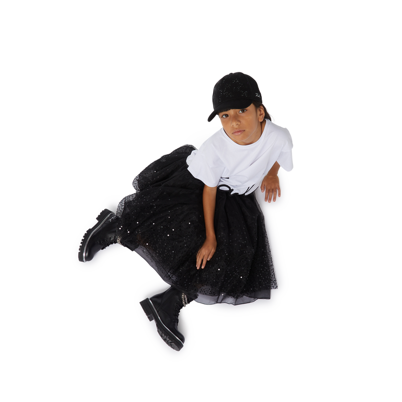 Tulle skirt with sequins KARL LAGERFELD KIDS 
                        GIRL
