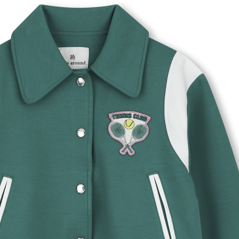 CARDIGAN WITH PRESS STUDS KIDS AROUND 
                        GIRL