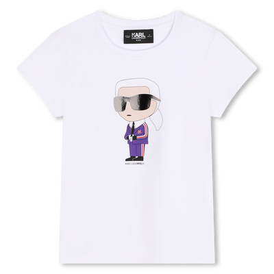 T-shirt with print KARL LAGERFELD KIDS GIRL
