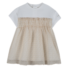 Short sleeve dress, OFFWHITE, hi-res