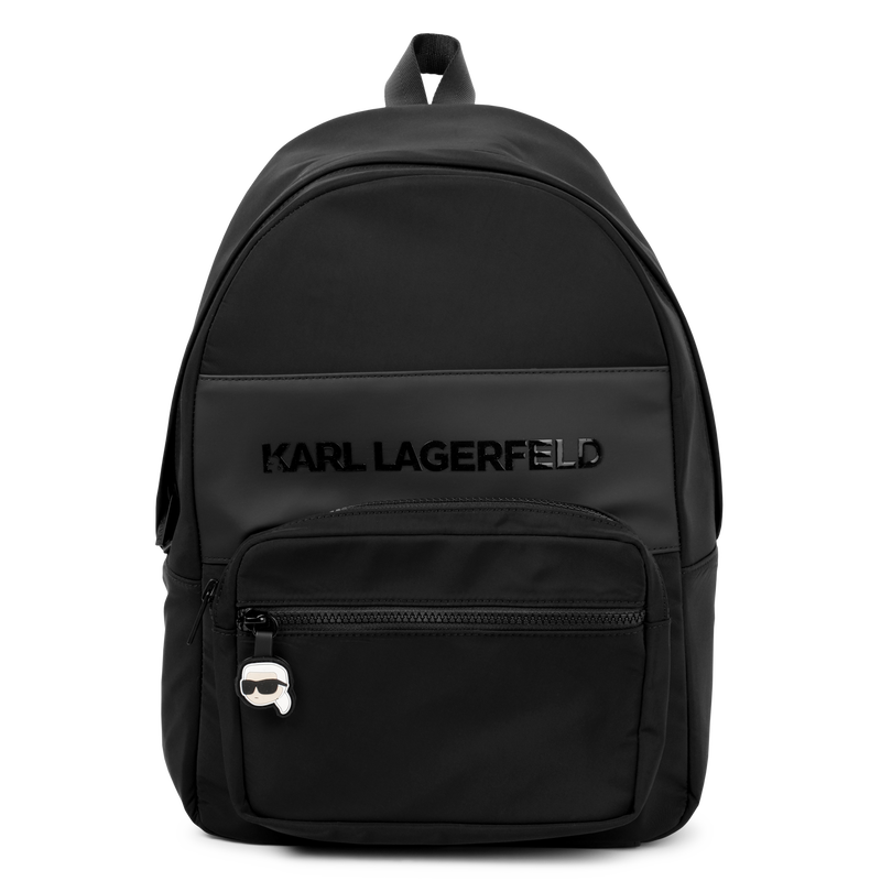 Backpack with raised logo KARL LAGERFELD KIDS 
                        BOY