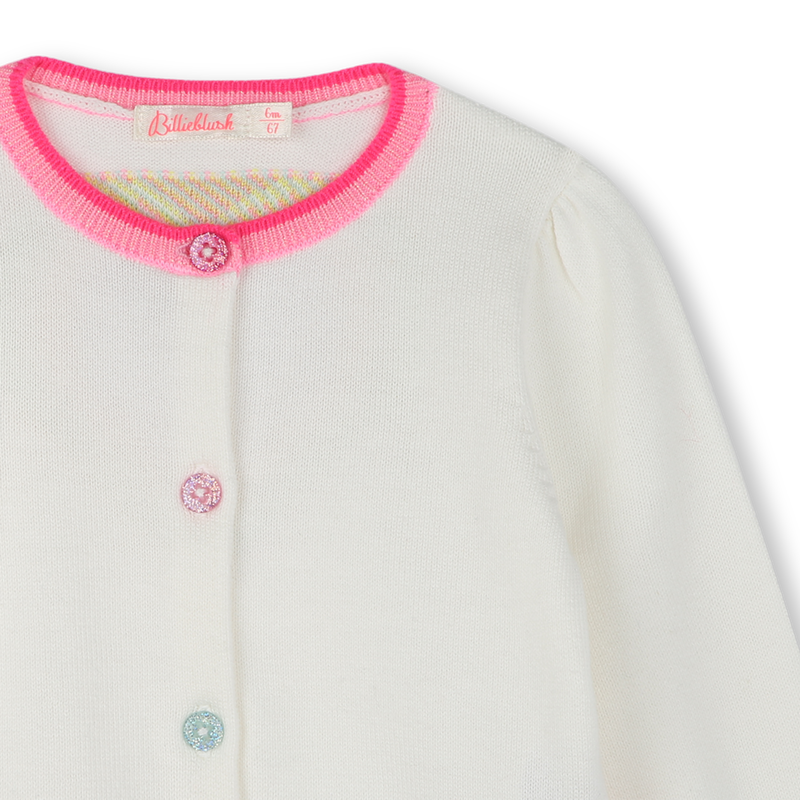 Cotton button-up cardigan BILLIEBLUSH 
                        GIRL