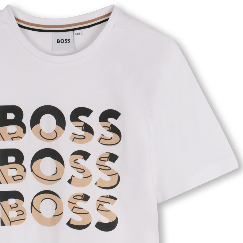 Short-sleeved cotton T-shirt BOSS 
                        BOY
