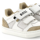 Leather hook-and-loop trainers BOSS 
                    BOY