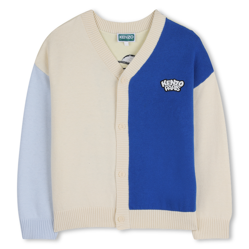 V-NECK KNITTED CARDIGAN KENZO KIDS 
                        BOY