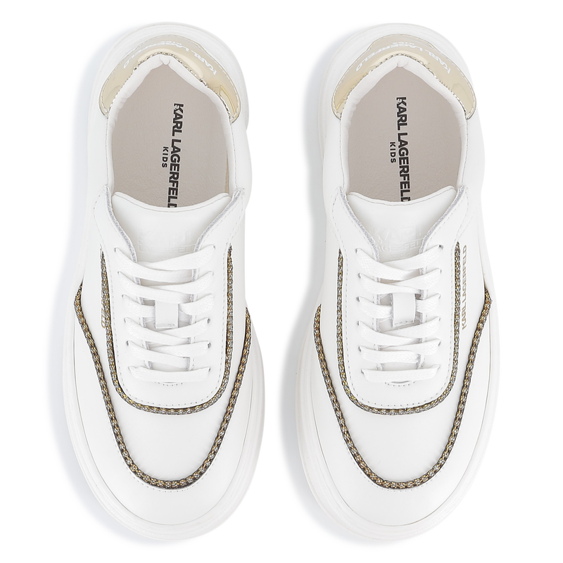 Lace-up low-top sneakers KARL LAGERFELD KIDS 
                        GIRL