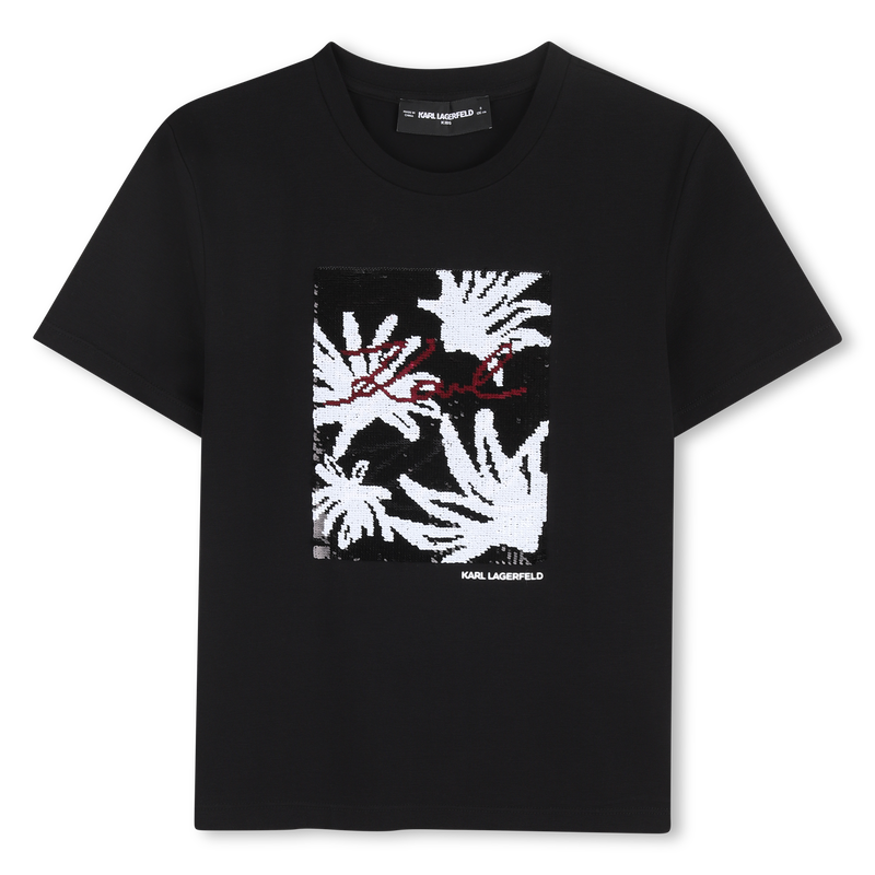 SHORT SLEEVE T-SHIRT KARL LAGERFELD KIDS 
                        GIRL