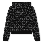 Zip-up hooded cardigan MICHAEL KORS 
                    GIRL