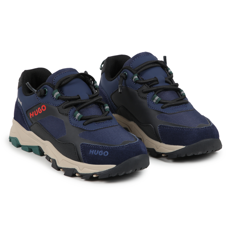 Multi-Material Sneakers HUGO 
                        BOY