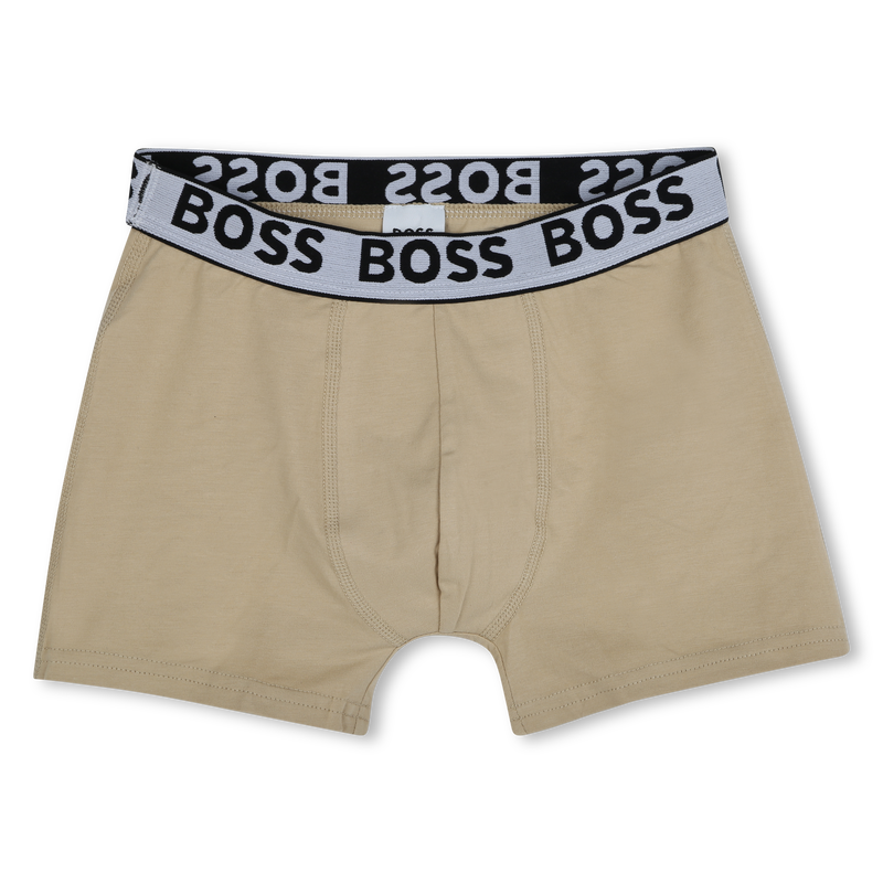 Set of 3 cotton boxer shorts BOSS 
                        BOY