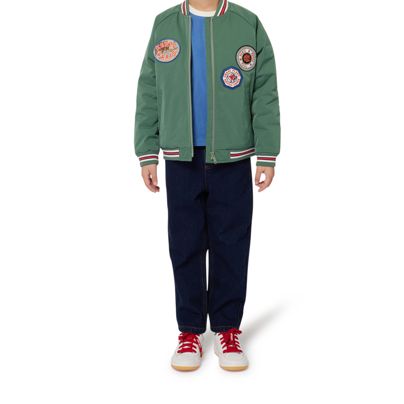 Zipped raglan-sleeve jacket KENZO KIDS 
                        UNISEX