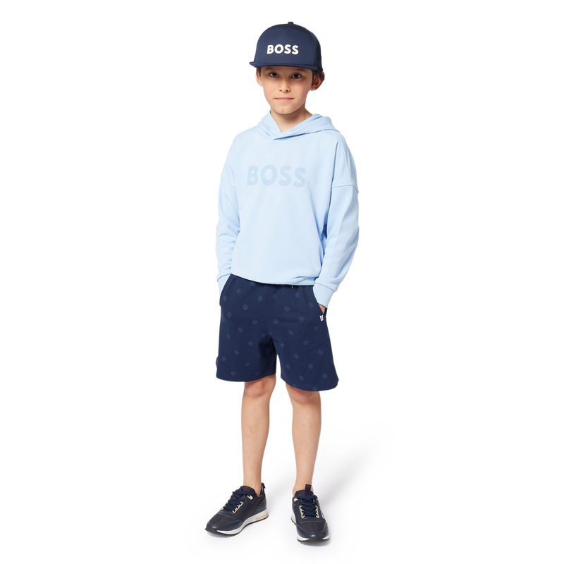 Two-tone lace-up trainers