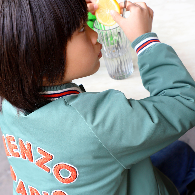 Zipped raglan-sleeve jacket KENZO KIDS 
                        UNISEX