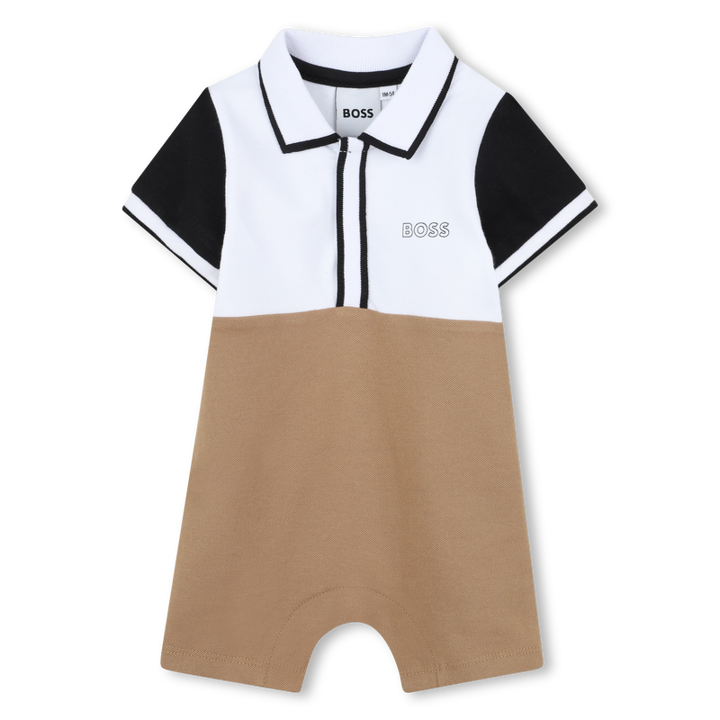 Short colour-block romper BOSS 
                        BOY