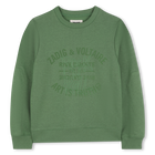 Overdyed sweatshirt, WILLOW BOUGH, hi-res