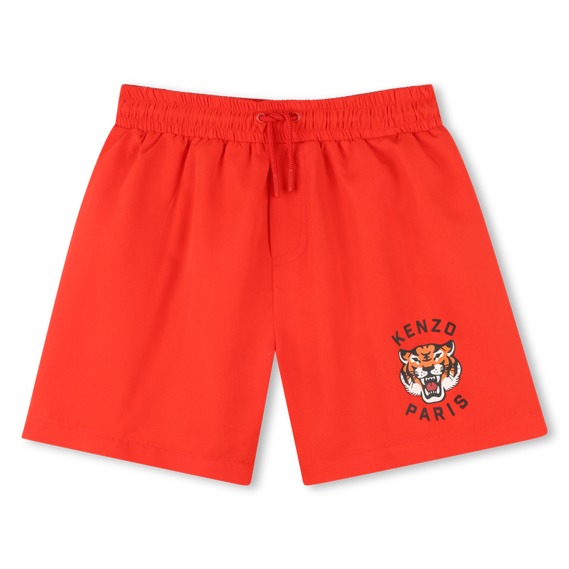 Tiger-print swim shorts KENZO KIDS 
                        BOY