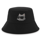 Wide-brimmed cotton bucket hat KARL LAGERFELD KIDS 
                    GIRL