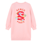 Straight-cut embroidered dress KENZO KIDS 
                    GIRL