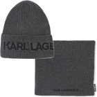 Knitted hat + neck warmer set KARL LAGERFELD KIDS 
                    BOY
