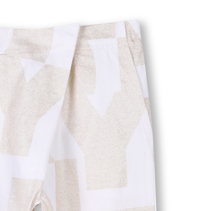 Cotton and linen trousers DKNY 
                        GIRL
