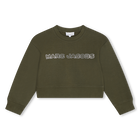 Cropped fleece sweatshirt MARC JACOBS 
                    GIRL