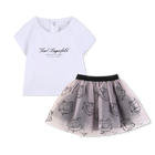 T-shirt and skirt set KARL LAGERFELD KIDS 
                    GIRL