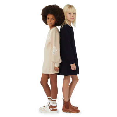 Leather Lace-Up Sneakers CHLOE GIRL