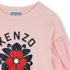 Bi-material T-shirt with print KENZO KIDS 
                    GIRL