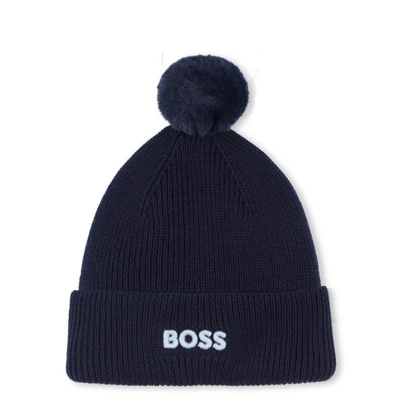 Knitted hat with pompom BOSS 
                        BOY
