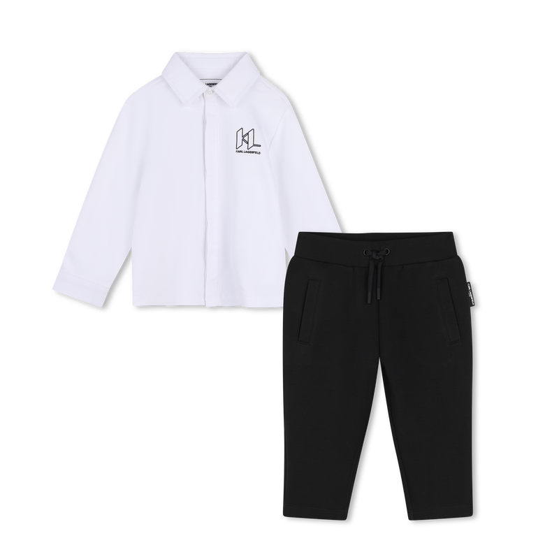 Shirt and pants set KARL LAGERFELD KIDS 
                        BOY