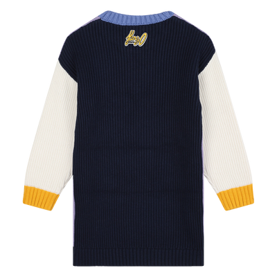 Multicolored Knitted Dress KENZO KIDS GIRL