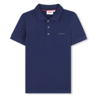 Short-sleeved piqu&eacute; polo shirt, MEDIEVAL BLUE, hi-res