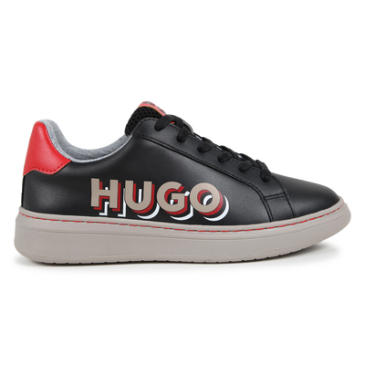 Lace-up leather trainers HUGO BOY