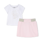 T-shirt and skirt set KARL LAGERFELD KIDS 
                    GIRL