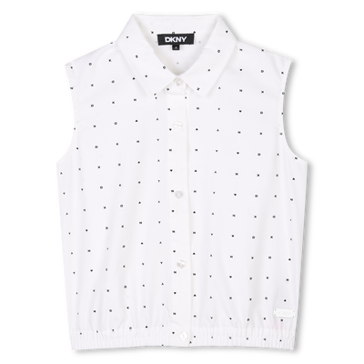 Printed sleeveless blouse DKNY GIRL