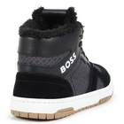 Lace-up trainers with leather BOSS 
                    BOY