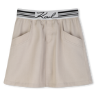 Elastic waist skirt KARL LAGERFELD KIDS 
                    GIRL