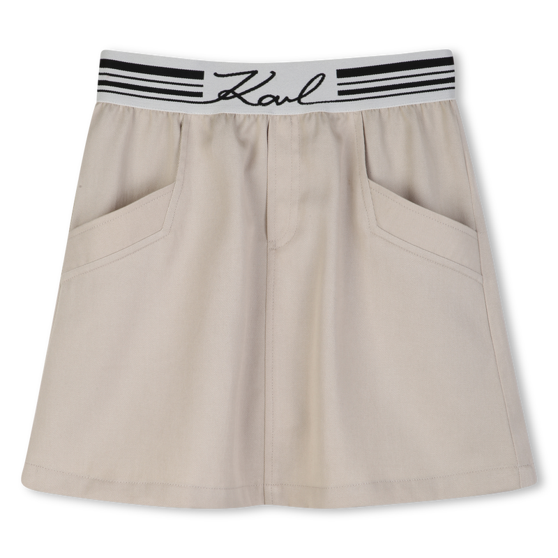 ELASTIC WAIST SKIRT KARL LAGERFELD KIDS 
                        GIRL