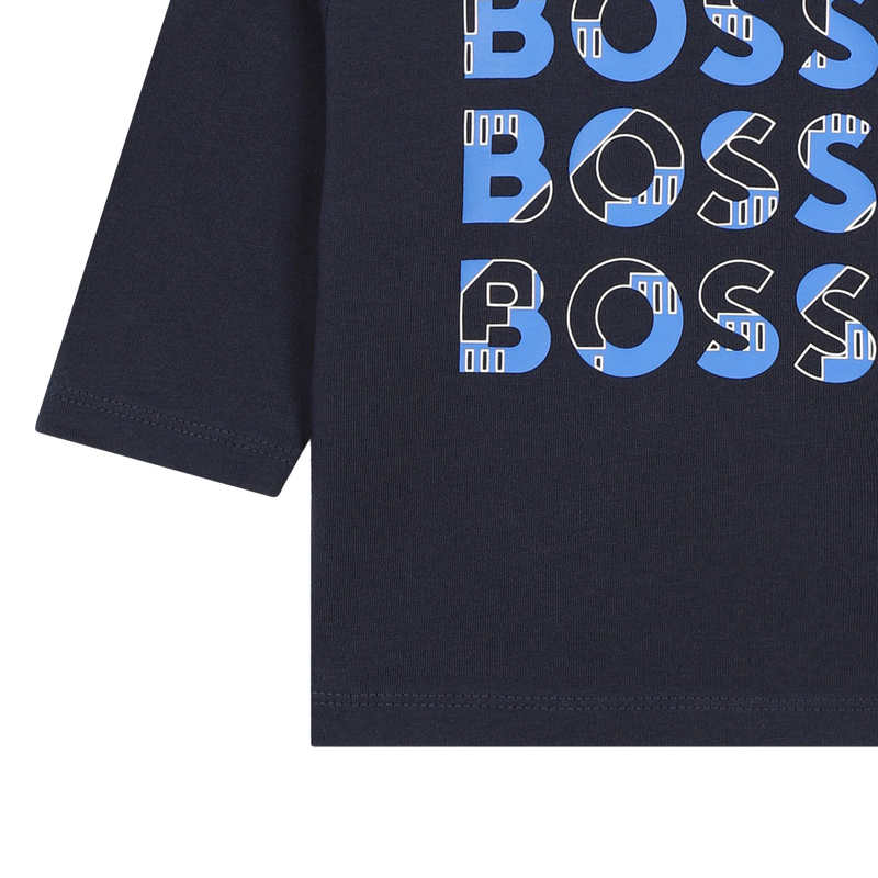 Cotton multi-logo T-shirt BOSS 
                        BOY