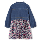 Bi-material dress BILLIEBLUSH 
                    GIRL