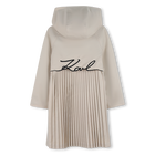 Lined trench coat KARL LAGERFELD KIDS 
                    GIRL
