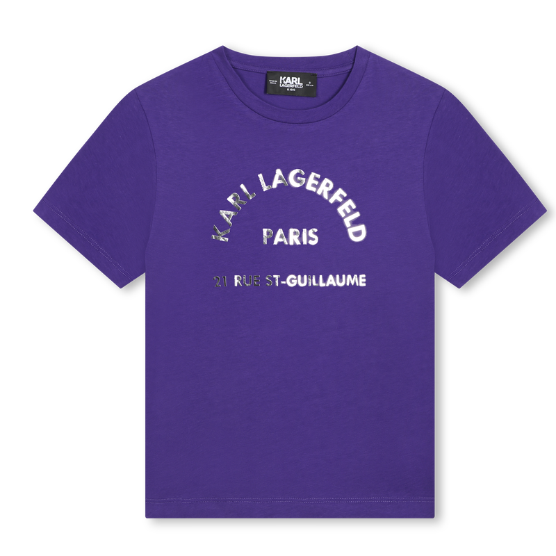 T-shirt with print KARL LAGERFELD KIDS 
                        GIRL