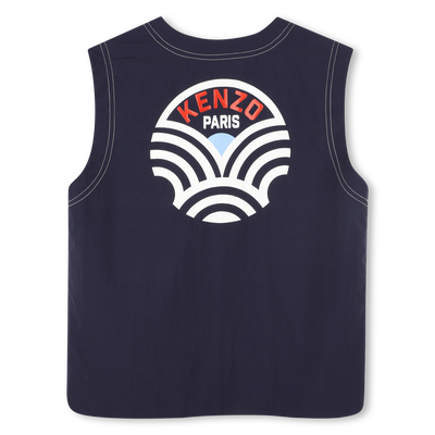 Zip-up sleeveless jacket KENZO KIDS BOY