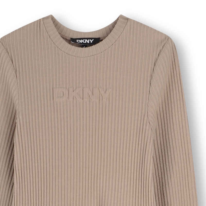 Bi-material long dress DKNY 
                        GIRL