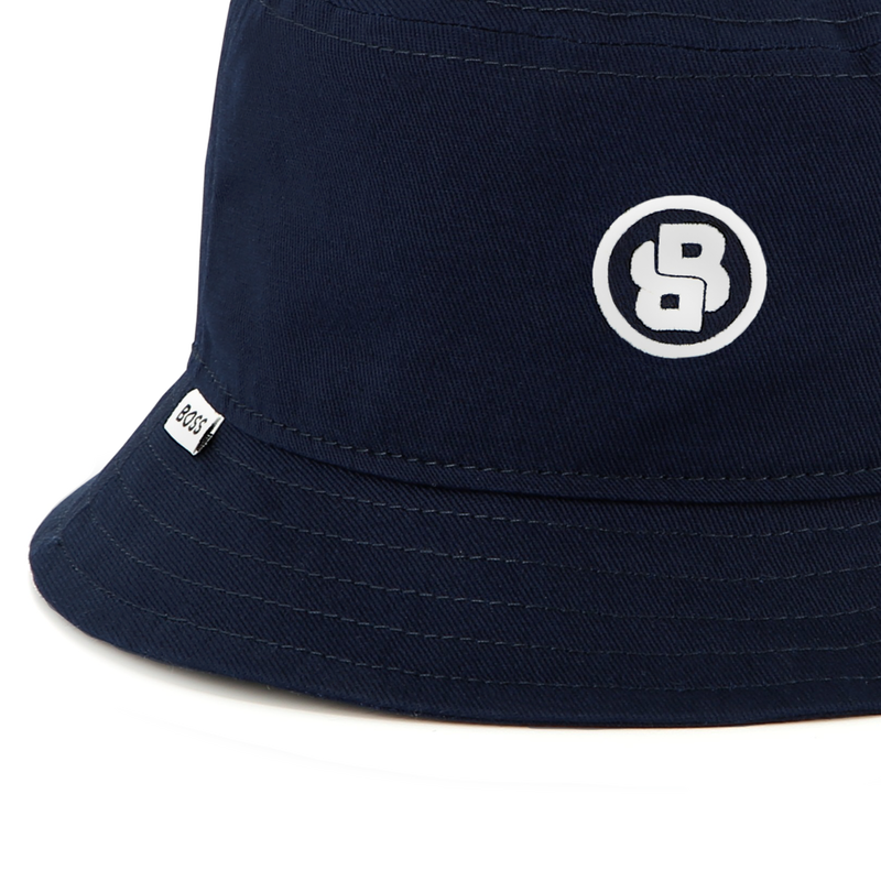 Embroidered cotton bucket hat BOSS 
                        BOY